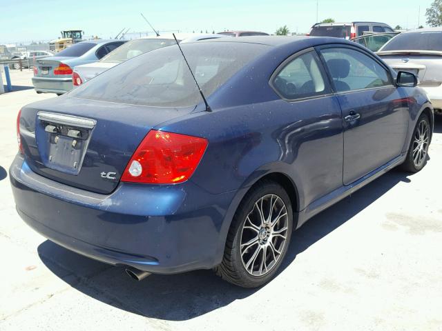 JTKDE167050060034 - 2005 TOYOTA SCION TC BLUE photo 4