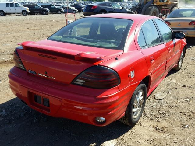 1G2NF52E62C142630 - 2002 PONTIAC GRAND AM S წითელი ფოტო 4