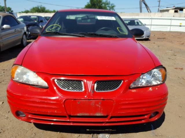 1G2NF52E62C142630 - 2002 PONTIAC GRAND AM S წითელი ფოტო 9