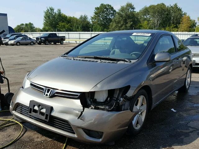 2HGFG12868H569264 - 2008 HONDA CIVIC EX GRAY photo 2