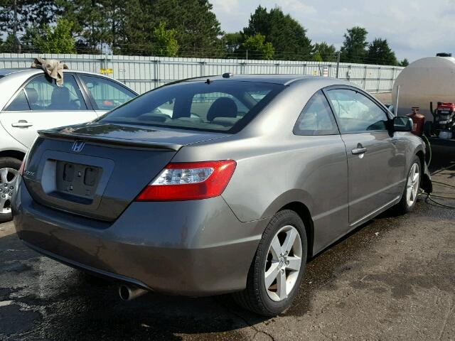 2HGFG12868H569264 - 2008 HONDA CIVIC EX GRAY photo 4