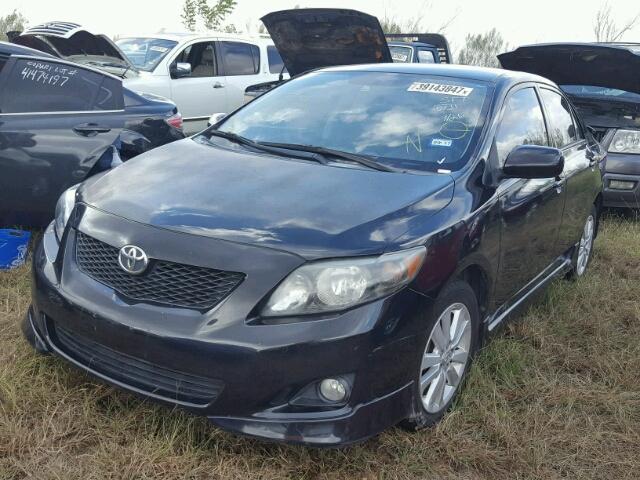 1NXBU40E99Z091884 - 2009 TOYOTA COROLLA BA BLACK photo 2