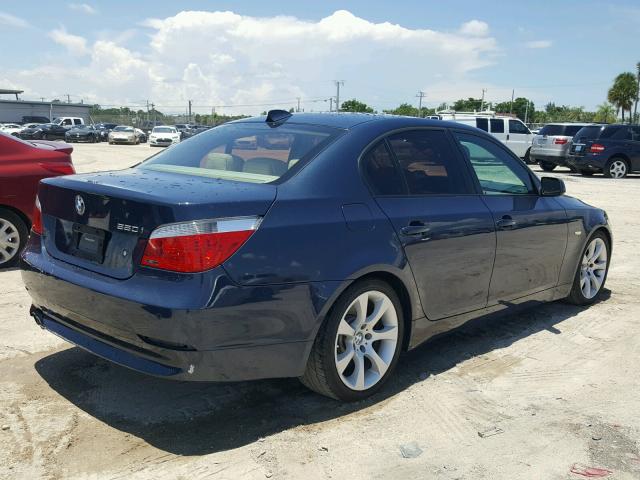 WBANB53547CP07208 - 2007 BMW 550 I BLUE photo 4