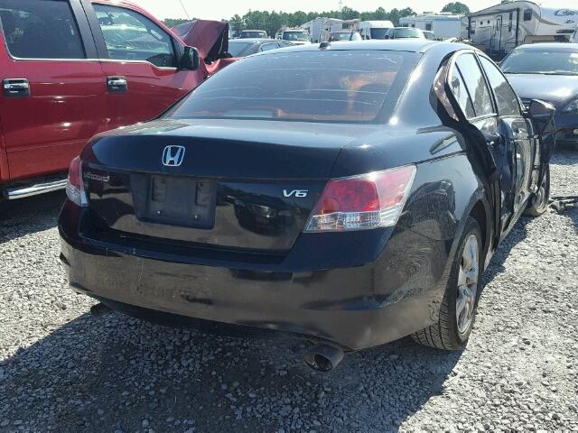 1HGCP36848A055890 - 2008 HONDA ACCORD EXL BLACK photo 4