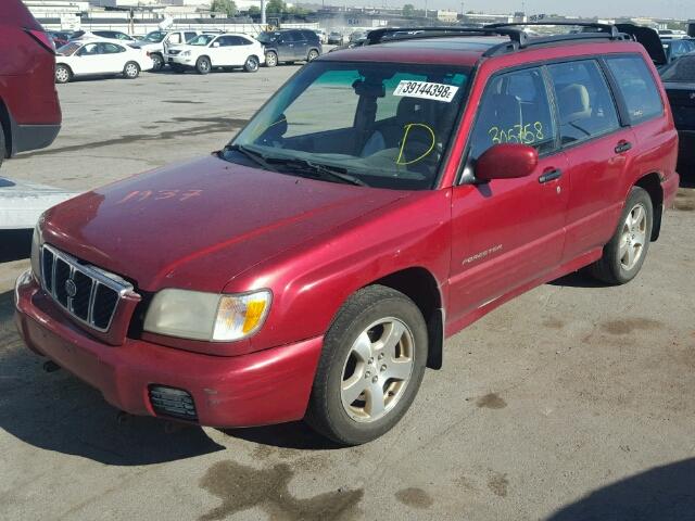 JF1SF65611G751534 - 2001 SUBARU FORESTER S RED photo 2