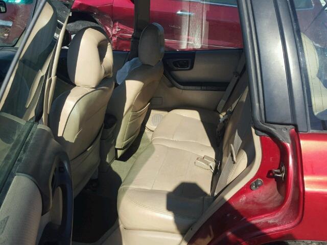 JF1SF65611G751534 - 2001 SUBARU FORESTER S RED photo 6