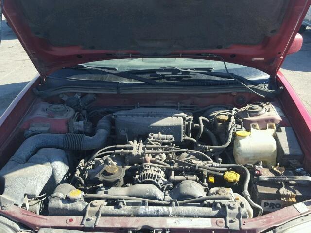 JF1SF65611G751534 - 2001 SUBARU FORESTER S RED photo 7