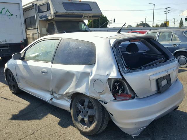 SHHEP33552U302705 - 2002 HONDA CIVIC SI SILVER photo 3