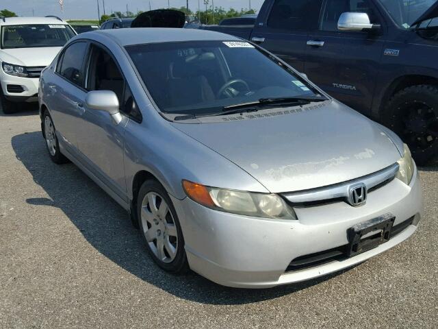 2HGFA16538H331969 - 2008 HONDA CIVIC LX SILVER photo 1