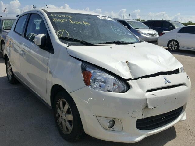 ML32A4HJ5FH060380 - 2015 MITSUBISHI MIRAGE ES WHITE photo 1