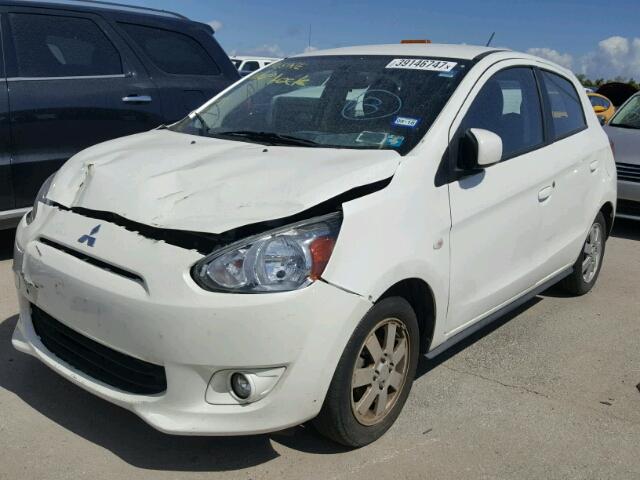 ML32A4HJ5FH060380 - 2015 MITSUBISHI MIRAGE ES WHITE photo 2