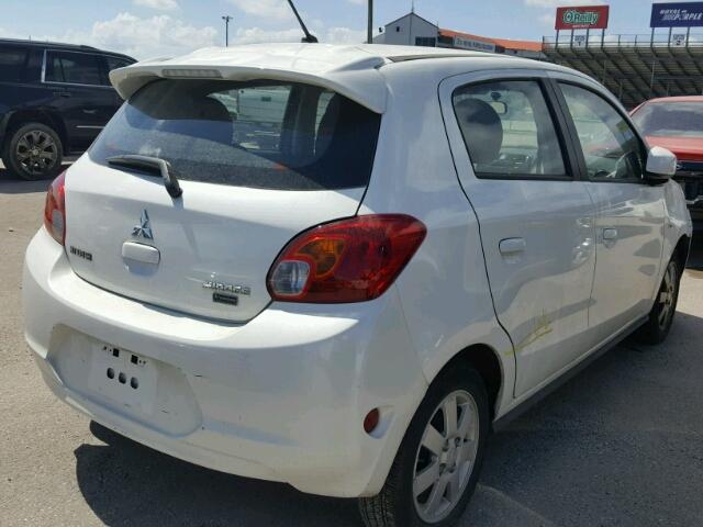 ML32A4HJ5FH060380 - 2015 MITSUBISHI MIRAGE ES WHITE photo 4