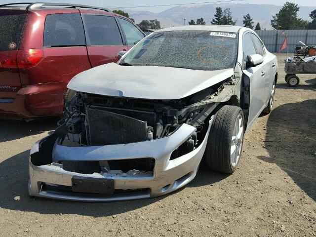 1N4AA51E29C815276 - 2009 NISSAN MAXIMA S SILVER photo 2