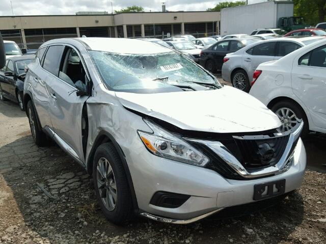 5N1AZ2MH1GN143554 - 2016 NISSAN MURANO S SILVER photo 1