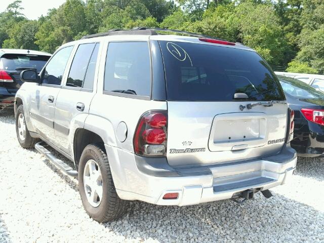 1GNDS13SX42204515 - 2004 CHEVROLET TRAILBLAZE SILVER photo 3