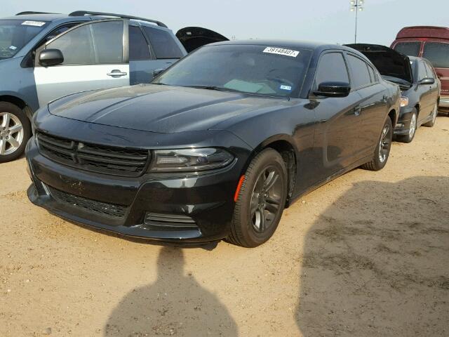 2C3CDXBG7HH575065 - 2017 DODGE CHARGER BLACK photo 2