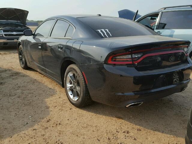 2C3CDXBG7HH575065 - 2017 DODGE CHARGER BLACK photo 3