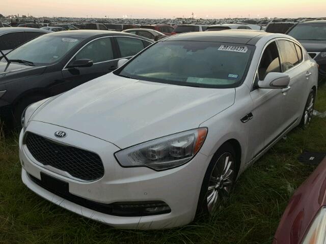 KNALW4D44F6021646 - 2015 KIA K900 WHITE photo 2