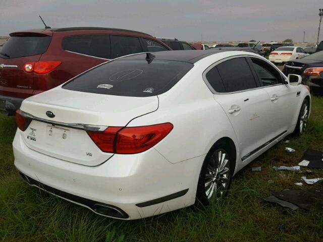 KNALW4D44F6021646 - 2015 KIA K900 WHITE photo 4