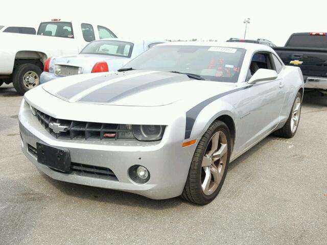 2G1FC1EVXA9144165 - 2010 CHEVROLET CAMARO SILVER photo 2