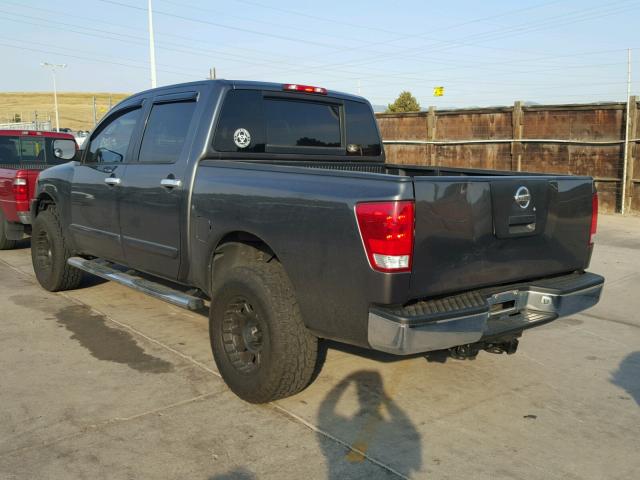 1N6BA07B26N554002 - 2006 NISSAN TITAN XE GRAY photo 3