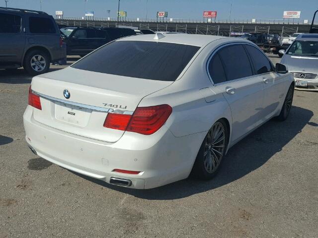 WBAKB4C50CC576687 - 2012 BMW 740 LI WHITE photo 4