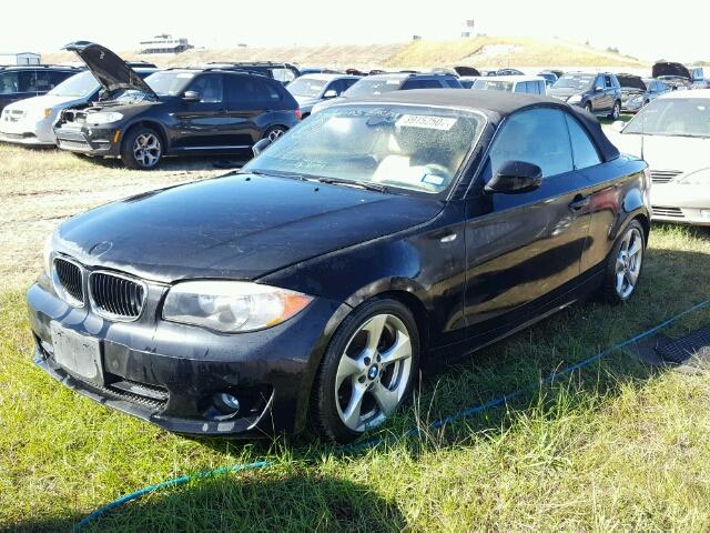 WBAUL7C55CVM82123 - 2012 BMW 128 BLACK photo 2