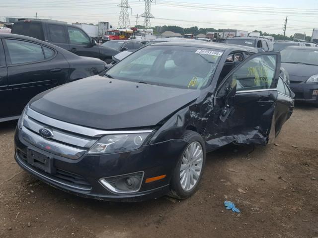 3FADP0L3XCR430115 - 2012 FORD FUSION HYB BLACK photo 2