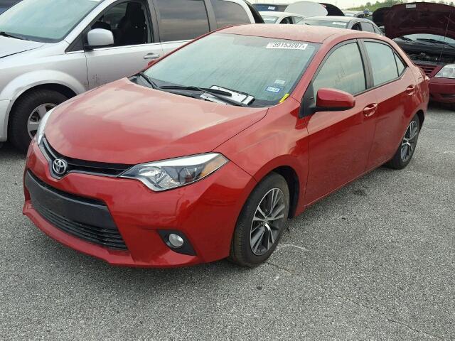 5YFBURHE8GP467894 - 2016 TOYOTA COROLLA L RED photo 2