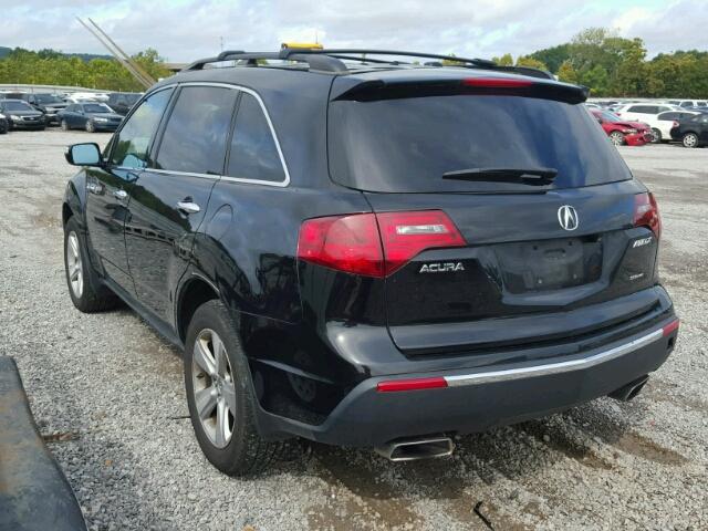 2HNYD2H46AH517241 - 2010 ACURA MDX TECHNO BLACK photo 3