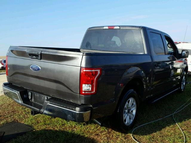 1FTEW1C85FKE28705 - 2015 FORD F150 SUPER BLACK photo 4