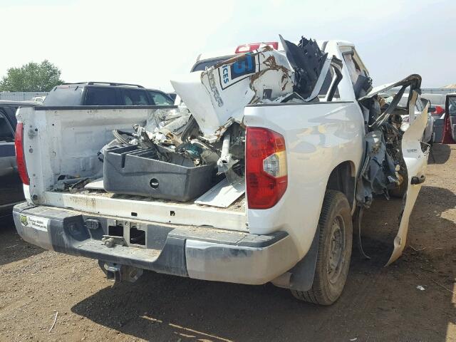 5TFDW5F12EX374234 - 2014 TOYOTA TUNDRA CRE WHITE photo 4