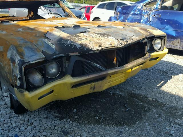 444378H219159 - 1968 BUICK SKYLARK YELLOW photo 10