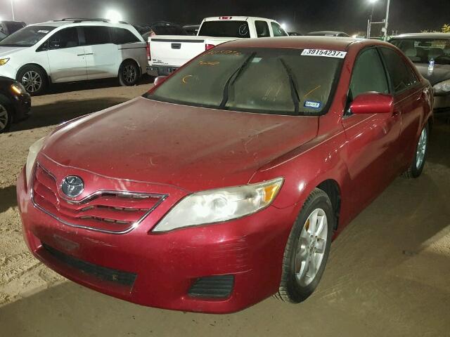 4T1BF3EK1BU619958 - 2011 TOYOTA CAMRY BURGUNDY photo 2