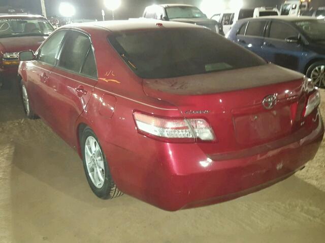 4T1BF3EK1BU619958 - 2011 TOYOTA CAMRY BURGUNDY photo 3