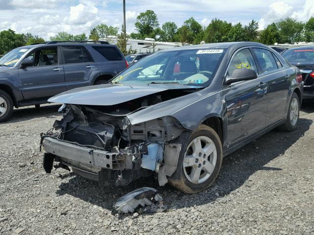 1G1ZG57B28F181515 - 2008 CHEVROLET MALIBU LS ნაცრისფერი ფოტო 2