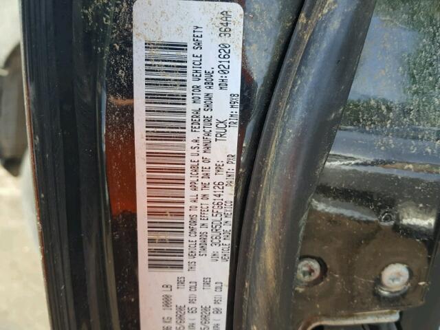 3C6UR5DL5FG614126 - 2015 RAM 2500 SLT BLACK photo 10