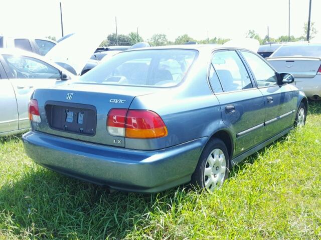 2HGEJ6672WH629128 - 1998 HONDA CIVIC LX BLUE photo 4