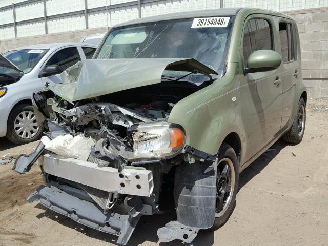 JN8AZ28R69T118417 - 2009 NISSAN CUBE BASE GREEN photo 2