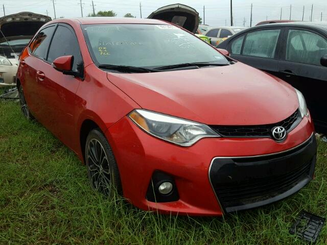 5YFBURHE1FP361558 - 2015 TOYOTA COROLLA RED photo 1