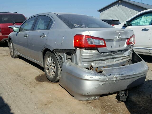 4A32B2FF9BE021992 - 2011 MITSUBISHI GALANT FE SILVER photo 3