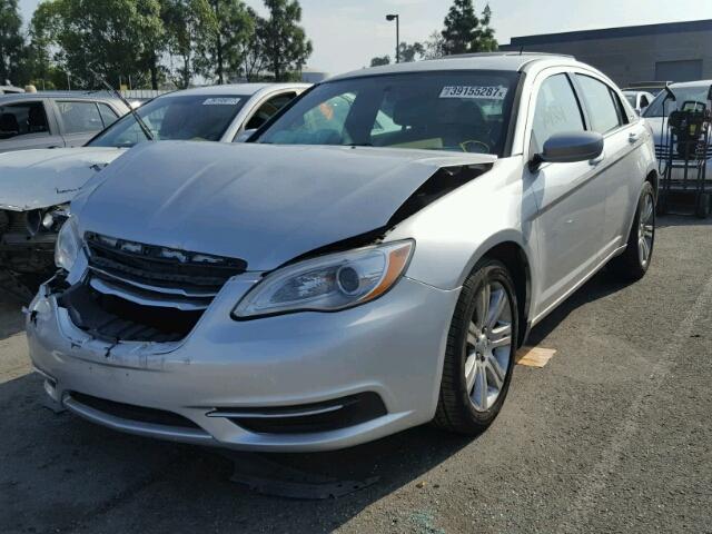 1C3CCBBB1CN138544 - 2012 CHRYSLER 200 TOURIN SILVER photo 2