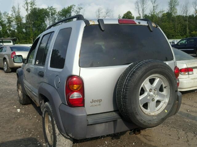 1J4GL48K53W558425 - 2003 JEEP LIBERTY SP GRAY photo 3