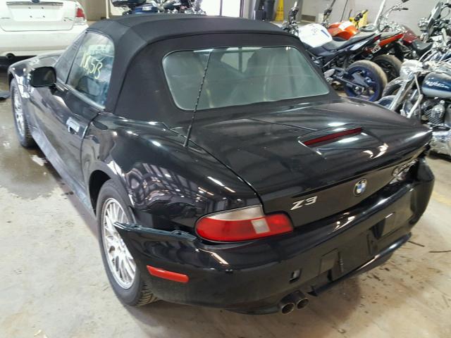 4USCN334X2LK51912 - 2002 BMW Z3 2.5 BLACK photo 3