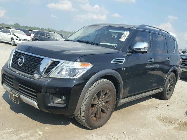 JN8AY2ND1H9002761 - 2017 NISSAN ARMADA SV BLACK photo 2