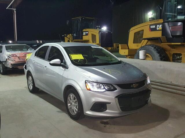 1G1JD5SH1H4151578 - 2017 CHEVROLET SONIC LT SILVER photo 1