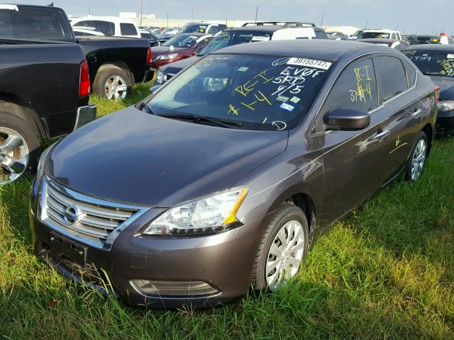 3N1AB7APXFY290641 - 2015 NISSAN SENTRA S GRAY photo 2