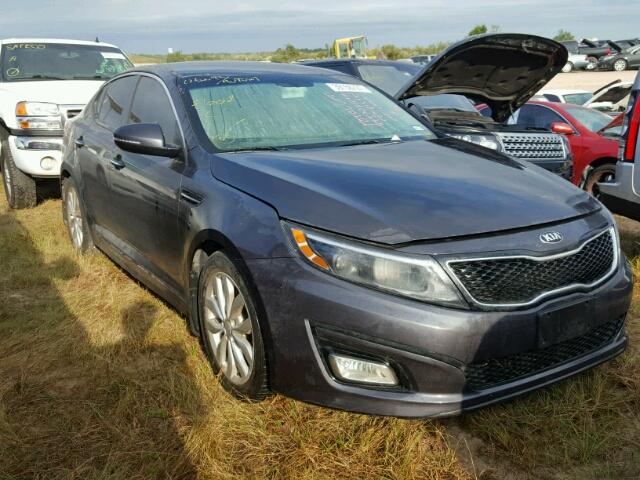 5XXGN4A7XFG445100 - 2015 KIA OPTIMA GRAY photo 1