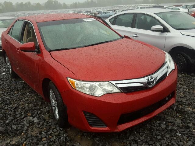 4T1BF1FK2DU676627 - 2013 TOYOTA CAMRY L RED photo 1