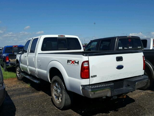 1FT7W2BT6BEA11140 - 2011 FORD F250 WHITE photo 3